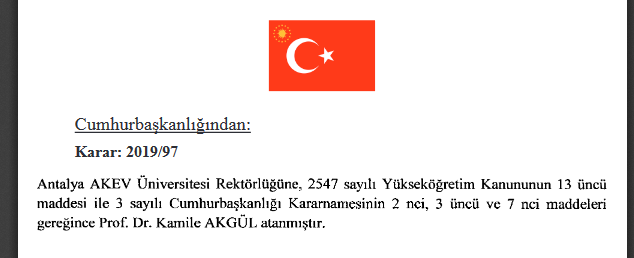 Prof. Dr. Kamile Akgül kimdir? Antalya AKEV Üniversitesi yeni rektörü kim?