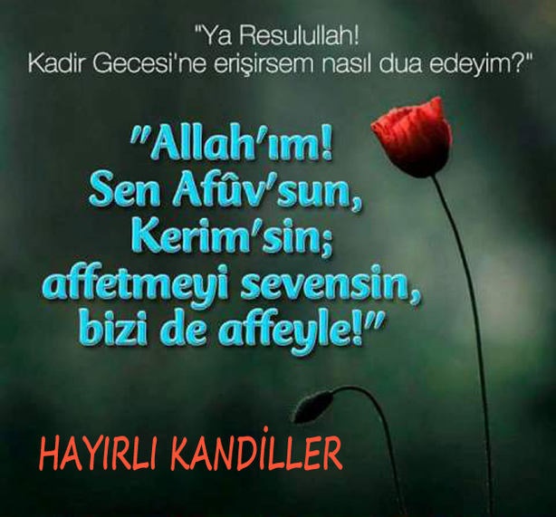 Resimli Kadir Gecesi kandil mesajları 2019 | Kandil mesajı görselleri