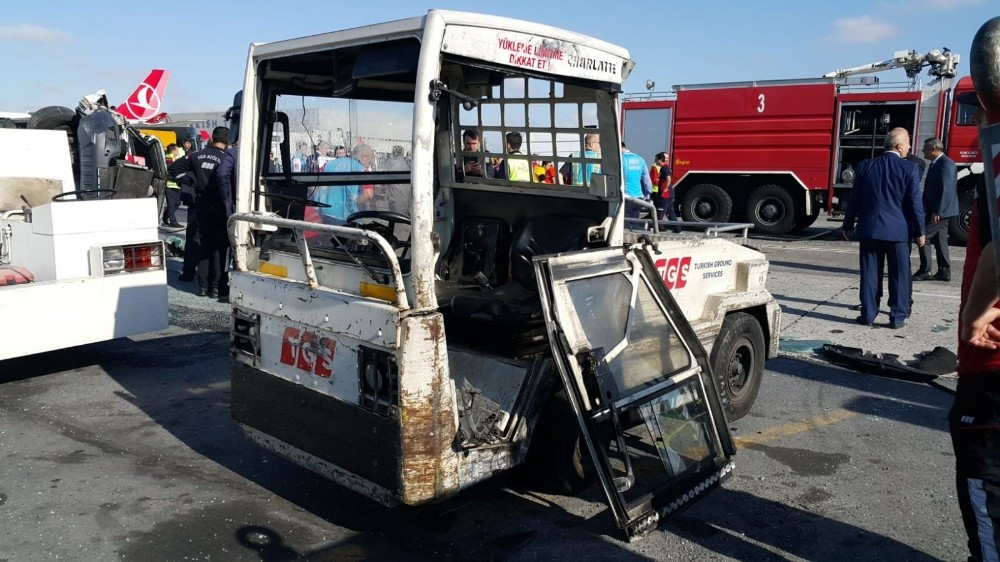 Atatürk Havalimanı'nda korkunç kaza! 9 kişi yaralandı