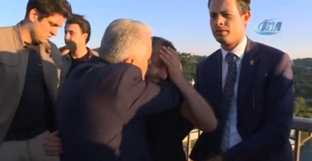 Binali Yıldırım intihar etmek isteyen kişiyi engelleyip, nikaha götürdü