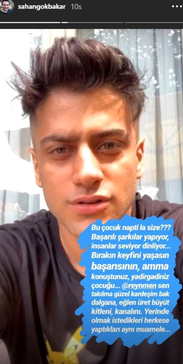 Şahan Gökbakar Reynmen'e destek çıktı