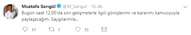 Mustafa Sarıgül resmen istifa etti! Peki nereden aday olacak?