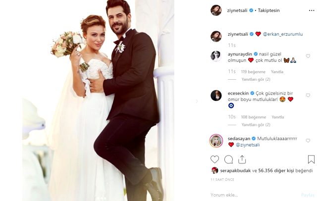 Ziynet Sali ile Erkan Erzurumlu Kıbrıs'ta evlendi