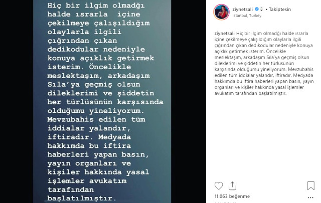 Sıla-Ahmet Kural kavgasında adı geçen Ziynet Sali'den açıklama