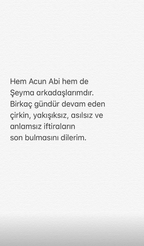Çağatay Ulusoy'dan Şeyma Subaşı açıklaması