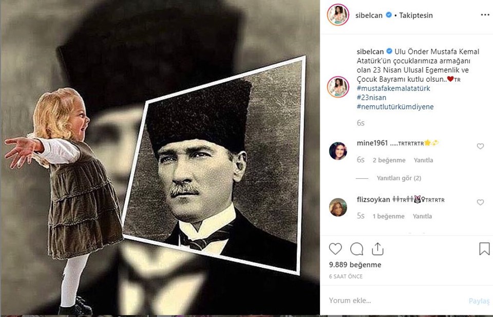 Ünlü isimlerden 23 Nisan kutlamaları