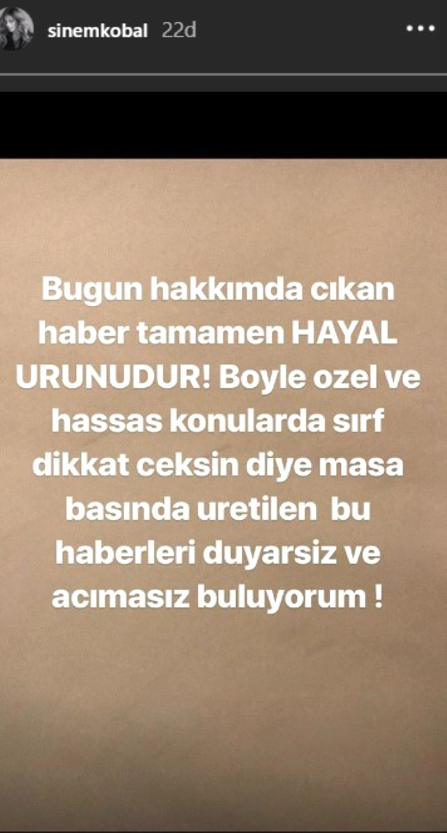 Sinem Kobal bebeğini mi düşürdü?