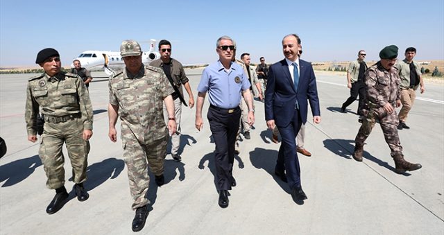 Akar ve komutanlar Müşterek Harekat Merkezi için Şanlıurfa'da