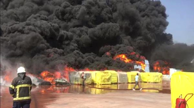 Antalya Organize Sanayi Bölgesi'nde yangın