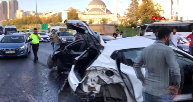 TEM'de zincirleme kaza