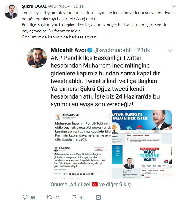 Yalanlarına bir yenisini daha eklediler İnce algı operasyonu