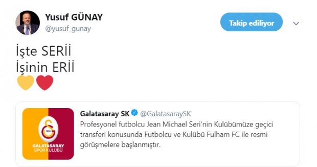Galatasaray'dan yeni transfer! Yıldız isimi KAP'a bildirdi