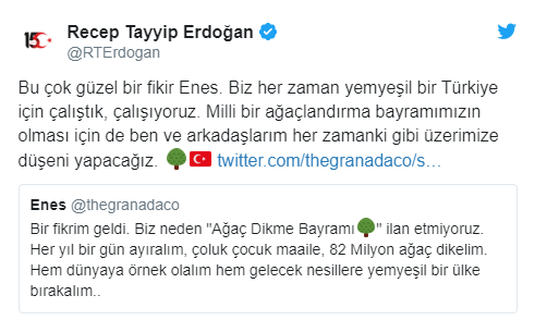 Cumhurbaşkanı Erdoğan'dan Enes'in çağrısına tam destek