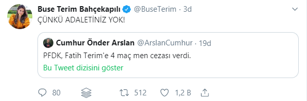 Fatih Terim'in kızı Buse Terim'den olay yaratacak paylaşım!
