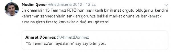 Nedim Şener'den kaçak FETÖ'cülere tokat gibi cevap!