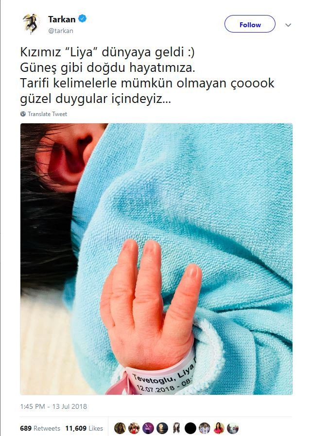 Tarkan'ın kızının adı ne? Tarkan kızını adını ne koydu?