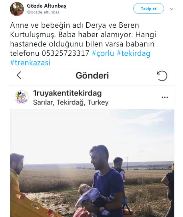 İşte Tekirdağ'daki tren kazasında kaybolanların isimleri!