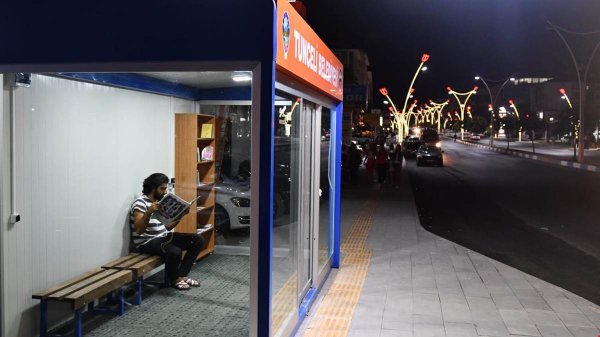 Tunceli'de klimalı duraklar hizmete girdi