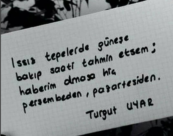 En güzel Turgut Uyar şiirleri | En etkileyici Turgut Uyar sözleri