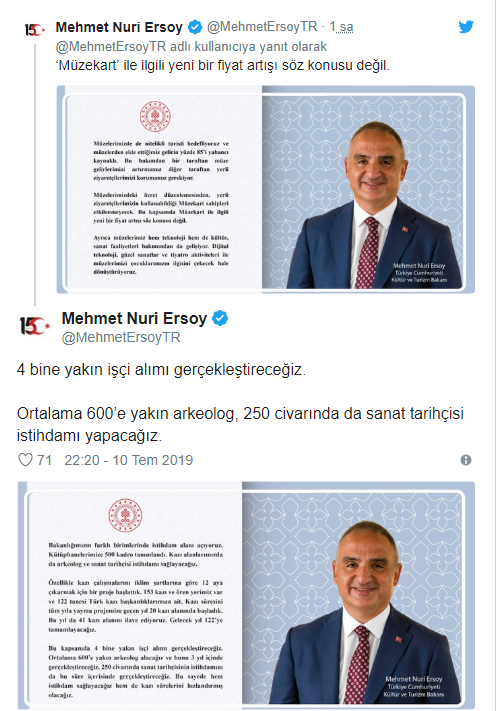 Kültür ve Turizm Bakanı Ersoy açıkladı: '4 bine yakın işçi alınacak'