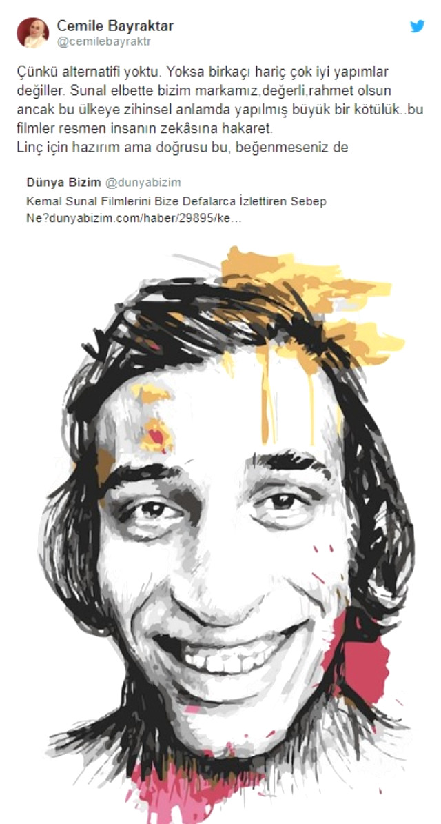 Cemile Bayraktar'ın 'Kemal Sunal' eleştirisine ünlü isimler sessiz kalmadı