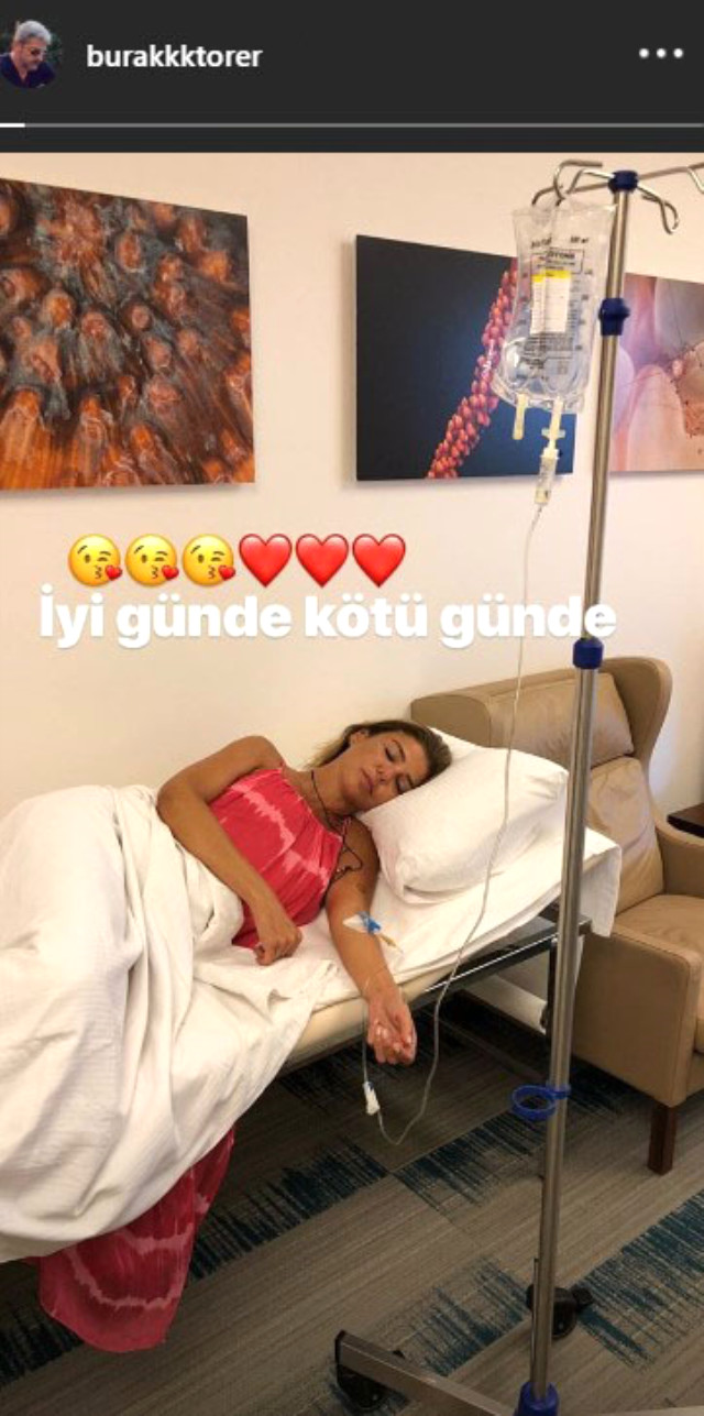 Gülben Ergen hastaneye kaldırıldı! Sevgilisi Burak Törer başında bekledi