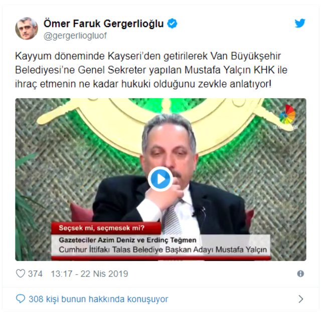 Van Genel Sekreteri Mustafa Yalçın: 653 kişiyi işten çıkarırken çok büyük keyif aldım