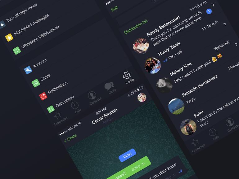 Whatsapp'a gece modu özelliği geliyor!