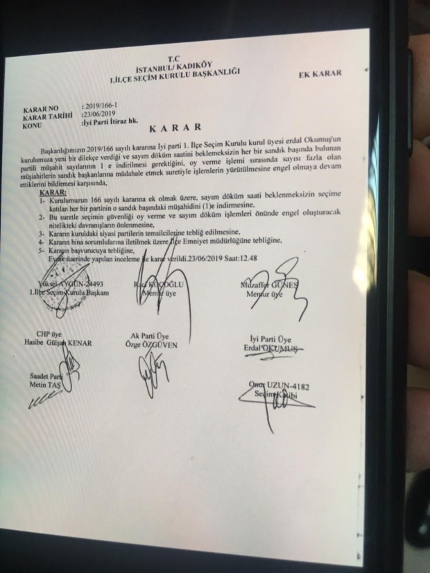 İlçe Seçim Kurulu kabul etti! İP itiraz etti 