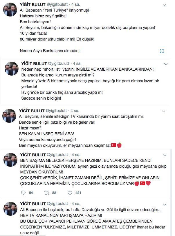 Yiğit Bulut'tan, Ali Babacan'a düello daveti! Bu iddia gündeme bomba gibi düşecek...