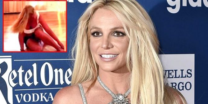 Britney Spears dans ederken çektiği videoda ayağını kırdı