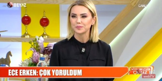 Ece Erken'den canlı yayında şok istifa!