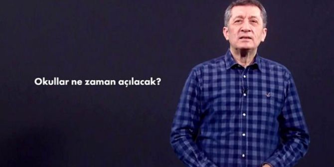 Bakan Ziya Selçuk uzaktan eğitim hakkında merak edilenleri açıkladı!