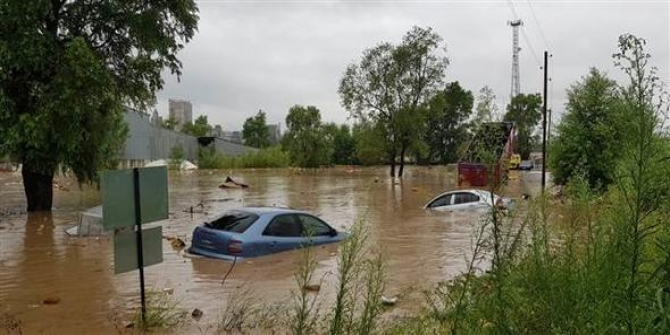 Ordu'da  yağışlar nedeniyle Karadeniz Sahil yolu trafiğe kapatıldı