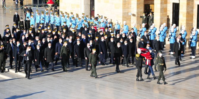 Cumhurbaşkanı Erdoğan başkanlığındaki devlet erkanı Anıtkabir’i ziyaret etti!