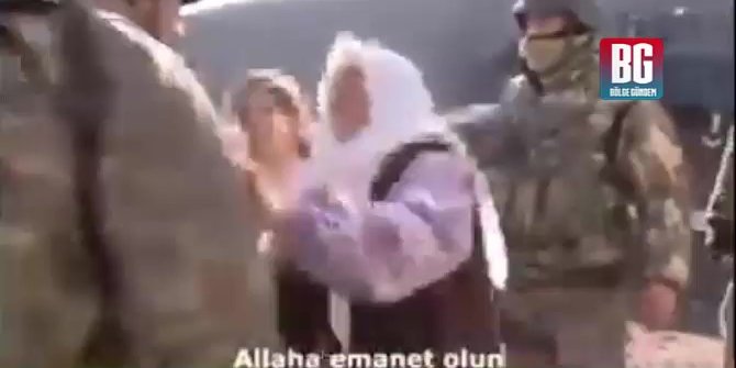 Askere sınırda yaşayan anneden mesaj: ''Allah'a emanet olun''