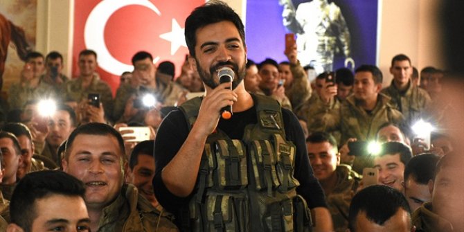 Yusuf Güney'in polislerle söylediği Komando Marşı sosyal medyada çok konuşuldu