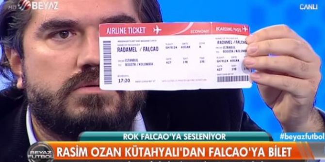 Rasim Ozan Kütahyalı'dan Falcao'ya biletli haykırış: ''Şerefinle Türkiye'yi terk et''