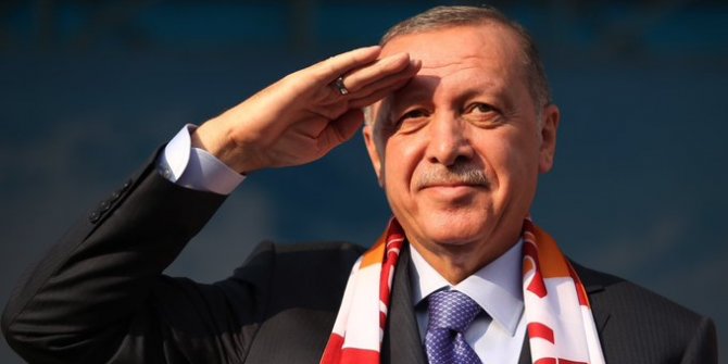 Cumhurbaşkanı Recep Tayyip Erdoğan Kayseri'den Mehmetçiğe asker selamı yolladı