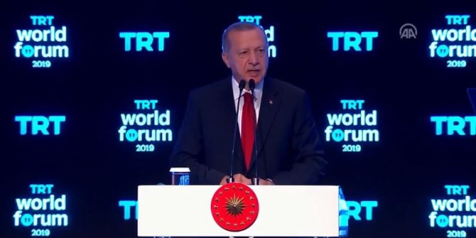 Cumhurbaşkanı Erdoğan TRT World Forum'da konuştu