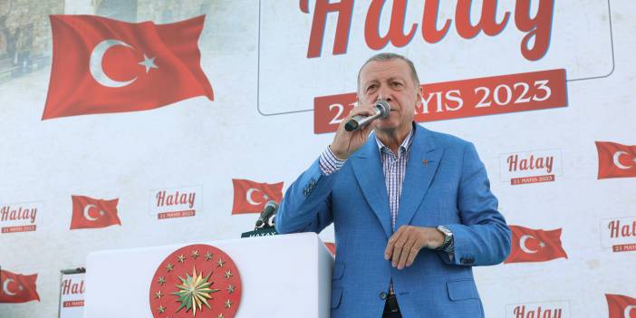 Başkan Erdoğan 2. tur seçimler öncesi Deprem bölgesi Hatay'a giderek vatandaşlara seslendi