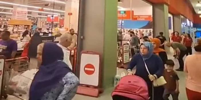 Hijyen ürünlerine ergilerin yüzde 20' çıkması zam gelecek endişesi ile vatandaşlar marketlere akın etti, video