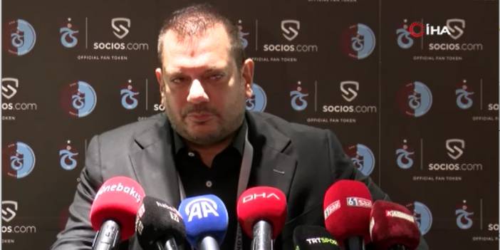 Trabzonspor Başkanı Ertuğrul Doğan'dan çok ser açıklama: ''Burası dingo'nun ahırı değil kimse terbiyesizlik yapmayacak''