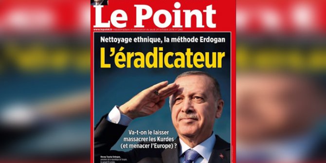 Le Point dergisinin skandal kapağını böyle indirttiler